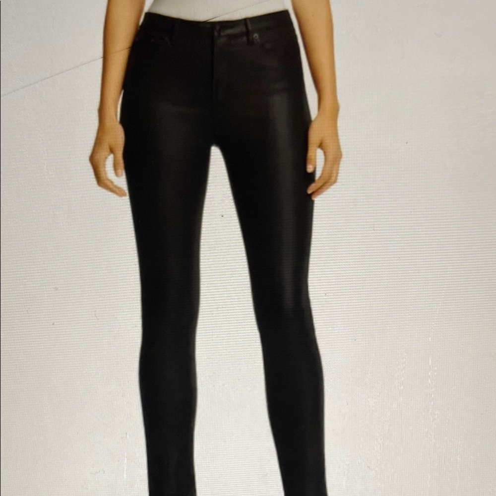 The Kooples Coated Leather Effect Cotton Stretch Jeans Never Used - Picture 16 of 16